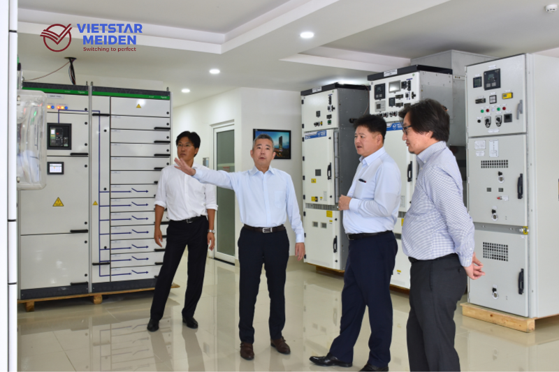 Chủ tịch Tập đoàn Meidensha đến thăm nhà máy của Vietstar Meiden